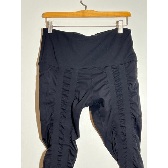 Sweetflexx EUC Black Full Length High Rise Resistance Leggings Size 12 - Picture 2 of 7